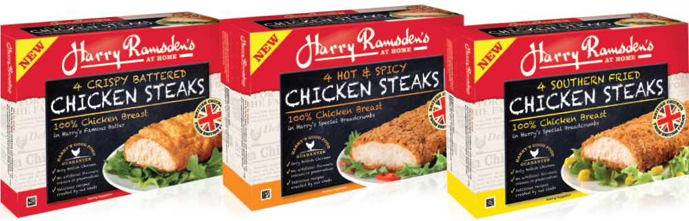 Harry Ramsdens At Home packaging